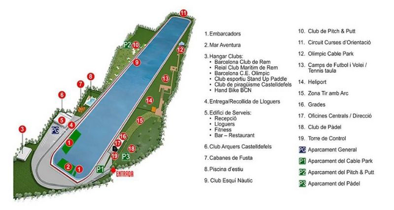 Edificaciones del Canal Olímpico de Cataluñ